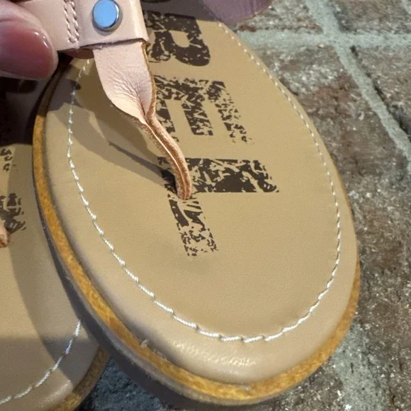 SOREL Ella II Women's 9 Easy Slip On Thong Flip Flop Sandals Peach Pink - Picture 12 of 16